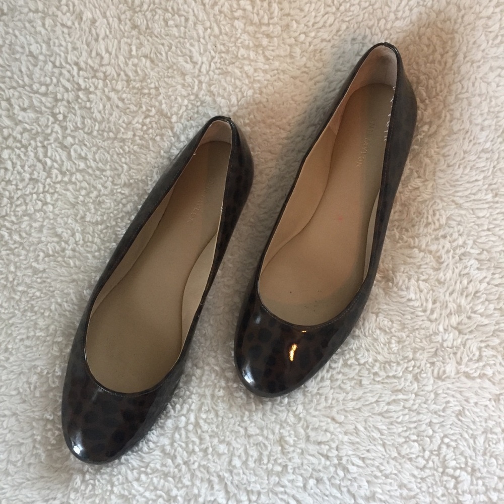 Ann Taylor Animal Print Flats